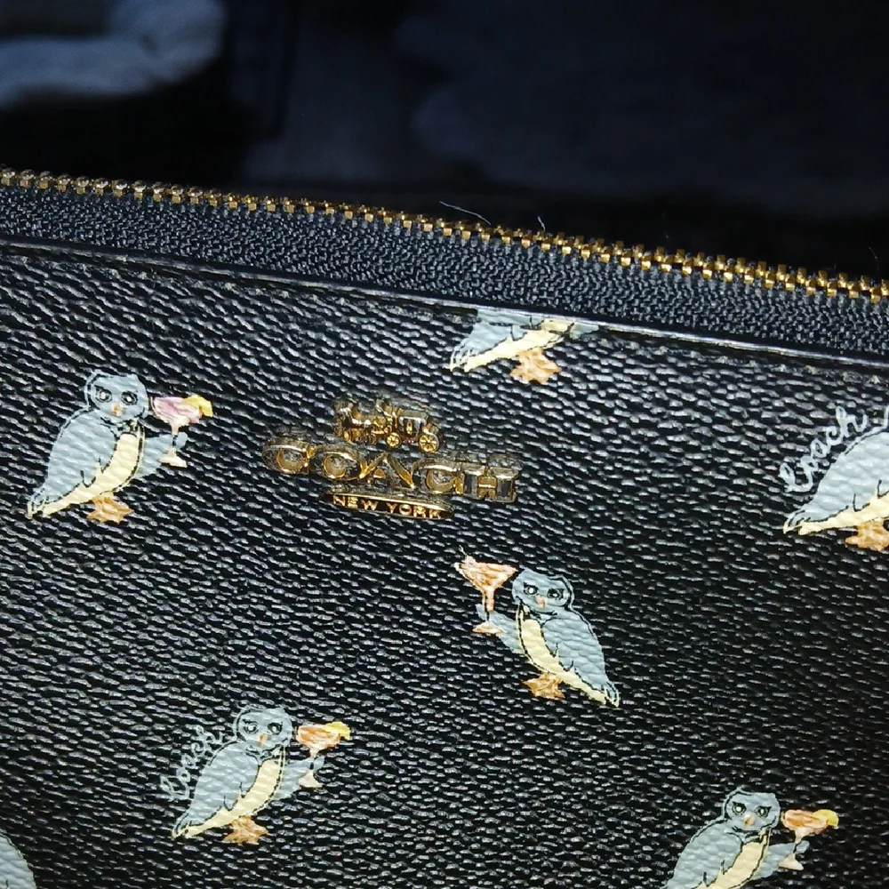 COACH Black Wristlet with Owl Design - Picture 7 of 7